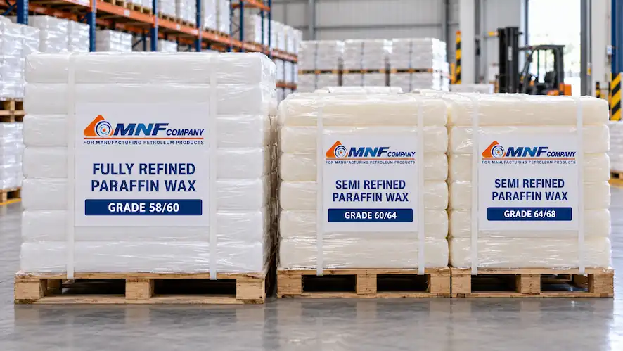 Fully refined and semi refined paraffin wax grades by MNF Company